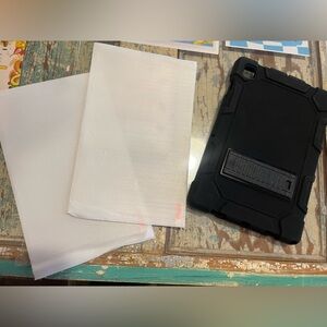 Samsung Black Tablet Case with Screen Protectors